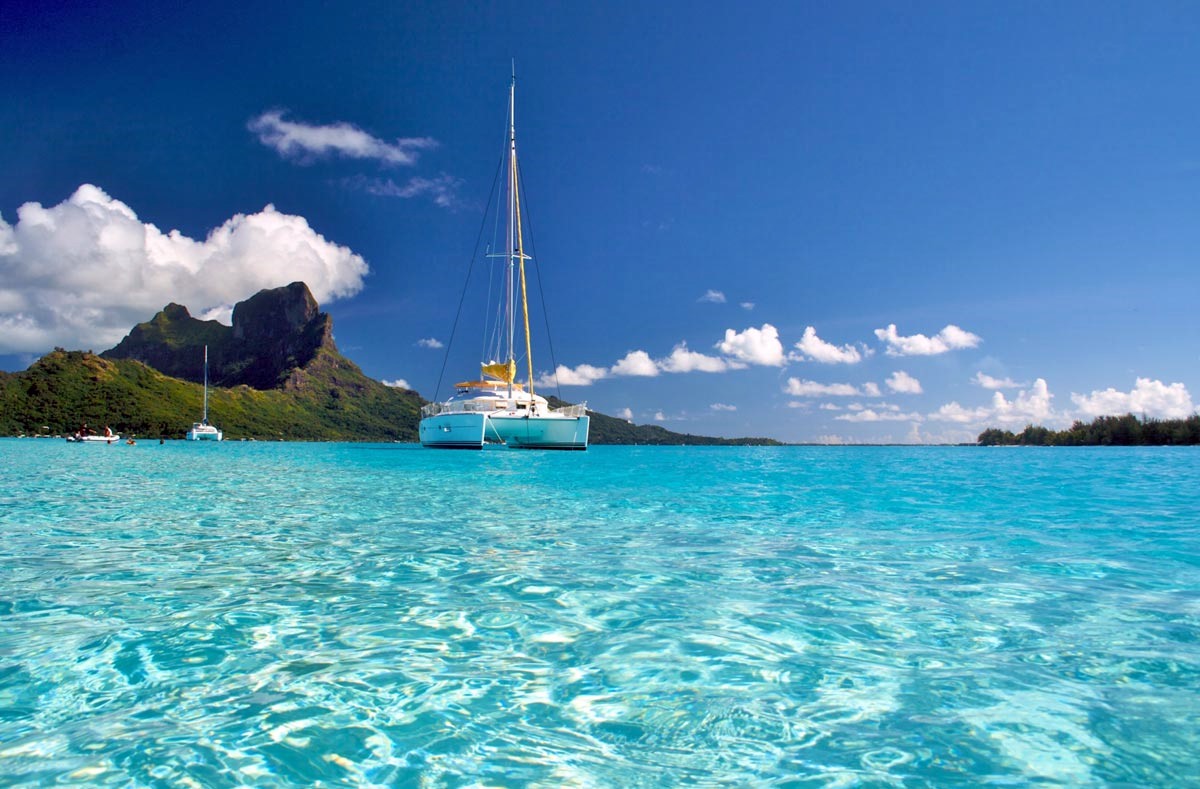 Catamaran Bora Bora Tahaa y Raiatea | LAT.40
