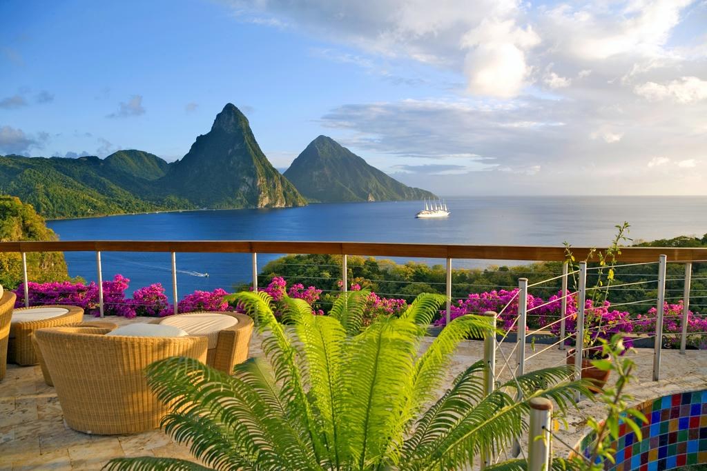 Jade Mountain en Santa Lucia