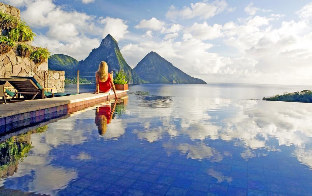 Jade Mountain en Santa Lucia