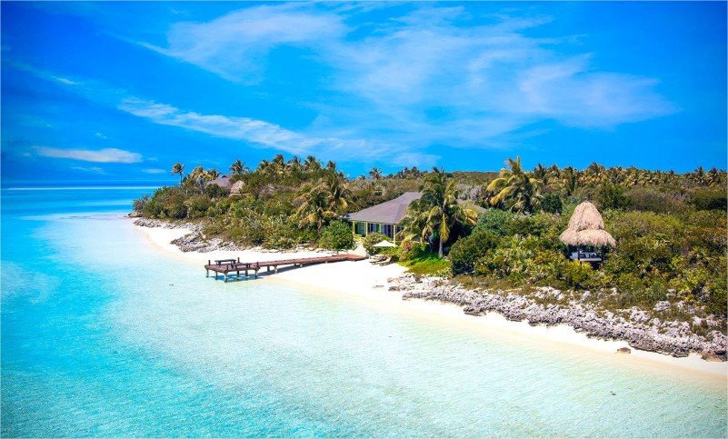 Cayo Musha en Islas Privadas propiedad de David Copperfield