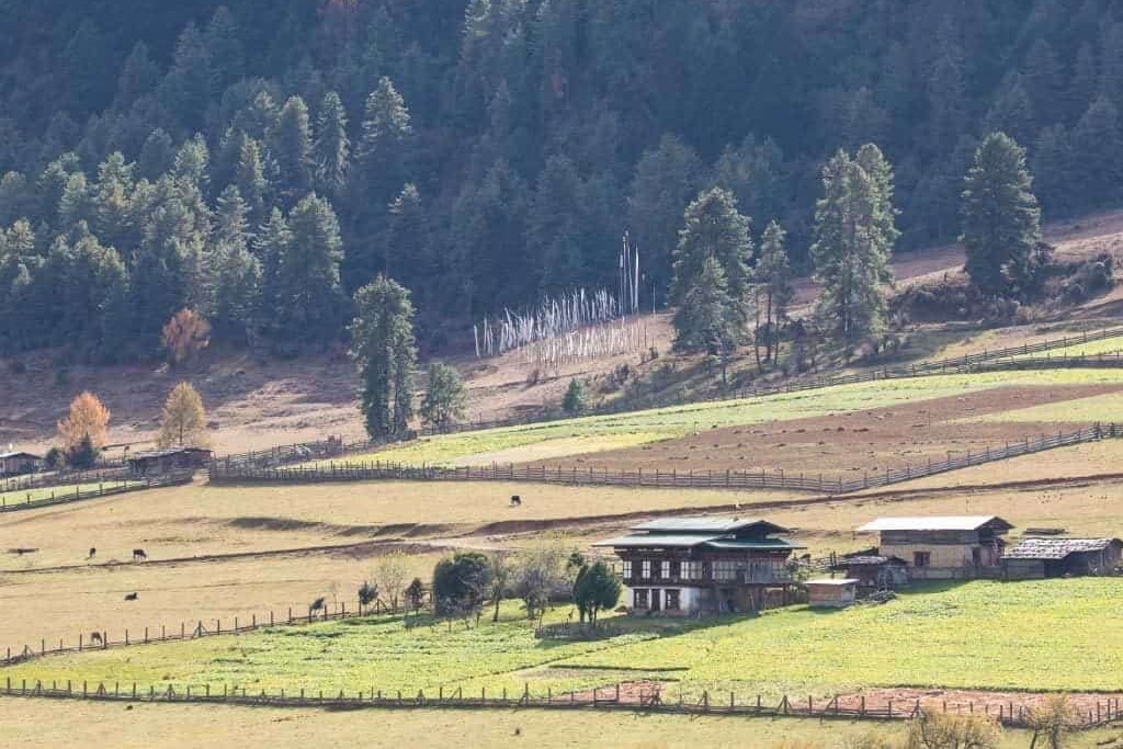 Gangtey Lodge en Butan