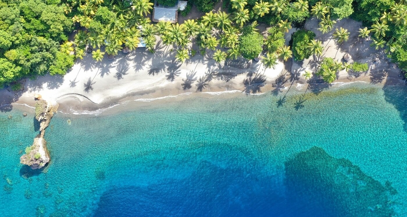 Anse Chastanet en Santa Lucia