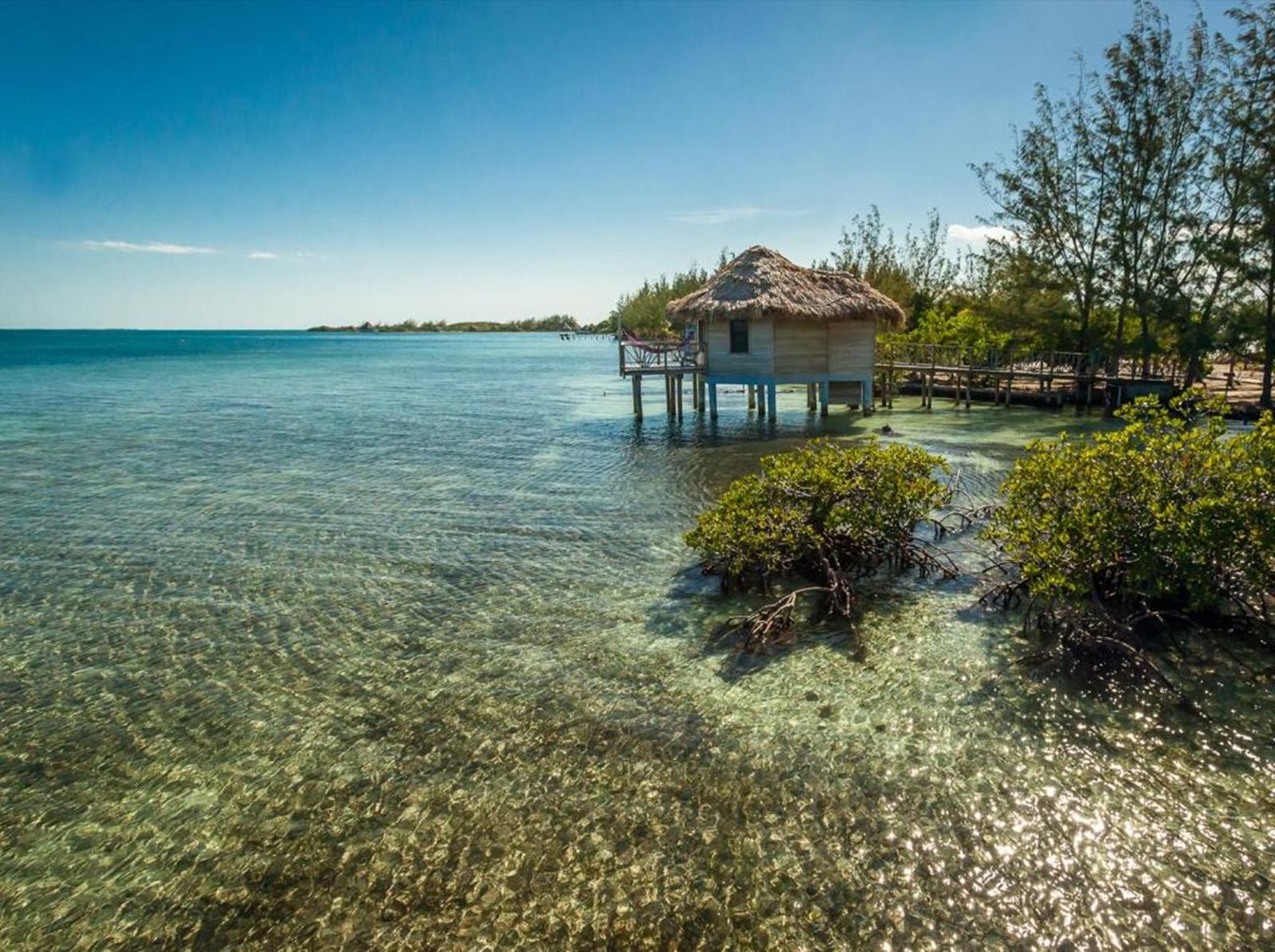 Thatch Caye Resort en Belize