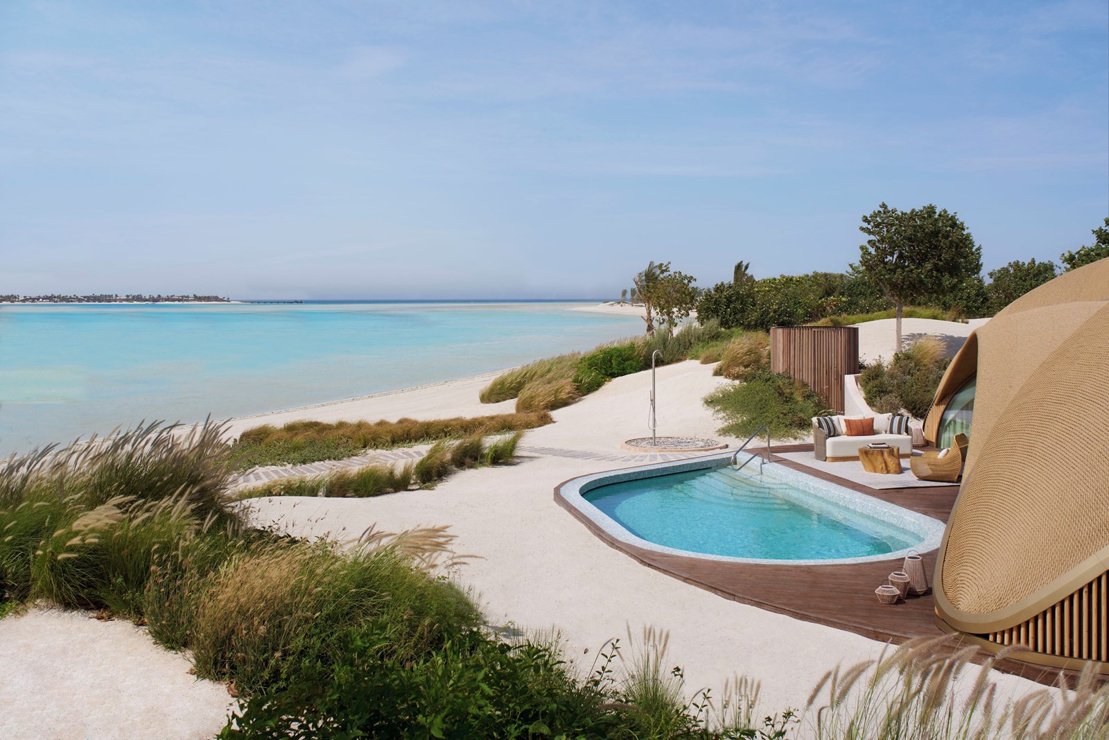 Nujumba, a Ritz Carlton Reserve en mar rojo
