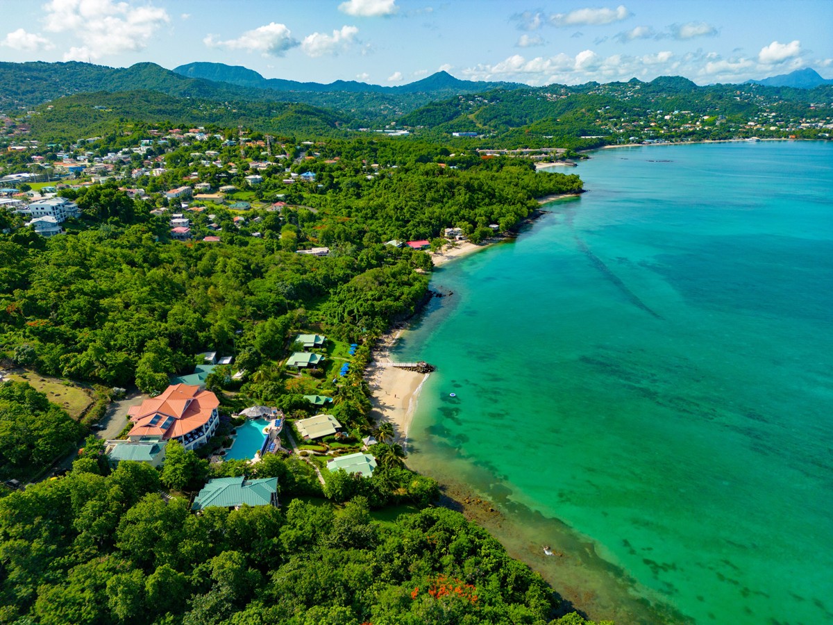 Calabash Cove Resort en Santa Lucia