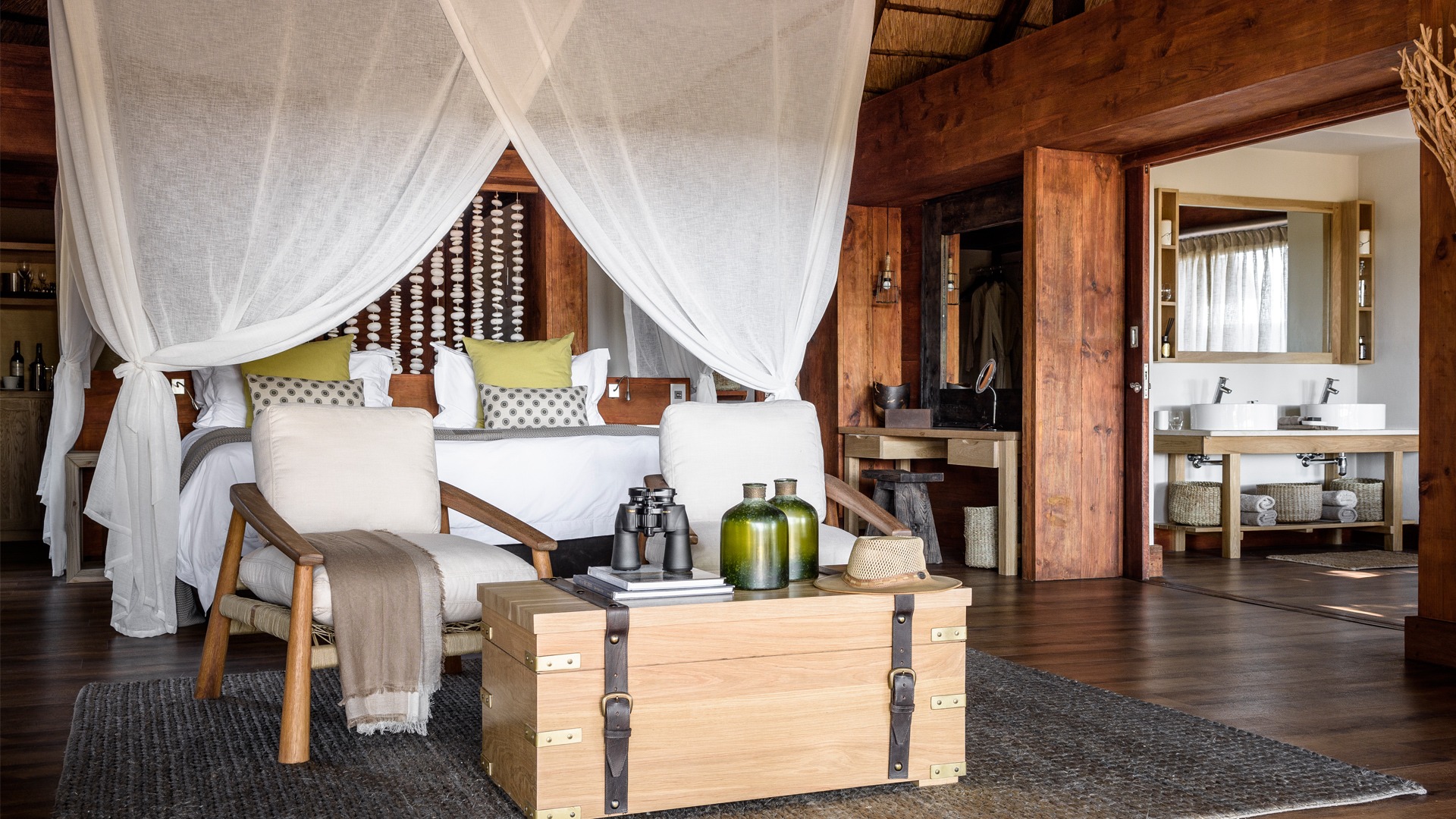 Secluded suite with deck areas at sanctuary chiefs camp