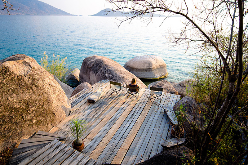 Domwe Island Camp en Parque Nacional del Lago Malawi
