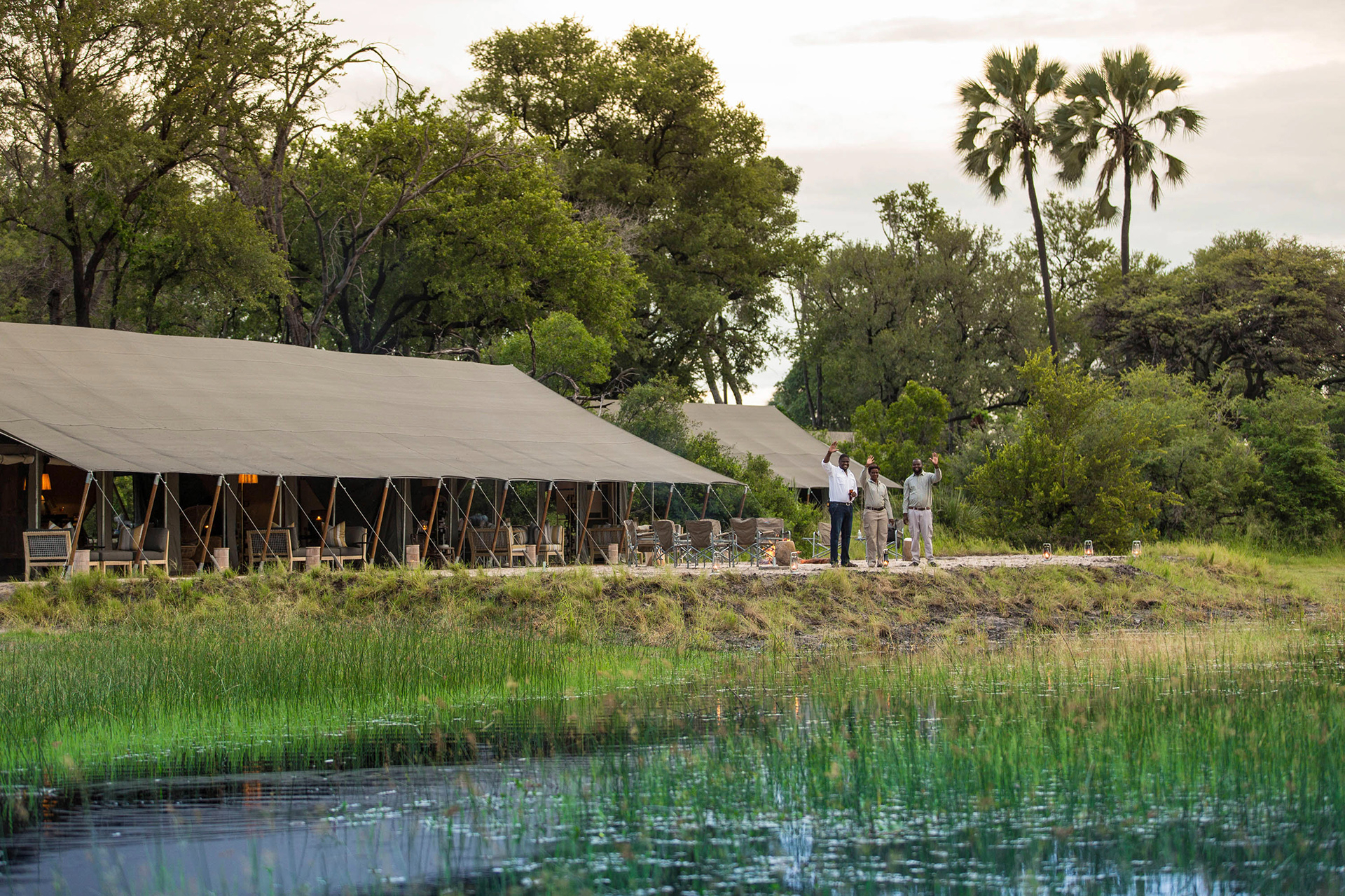 Machaba botswana okavango delta gomoti plains camp staff