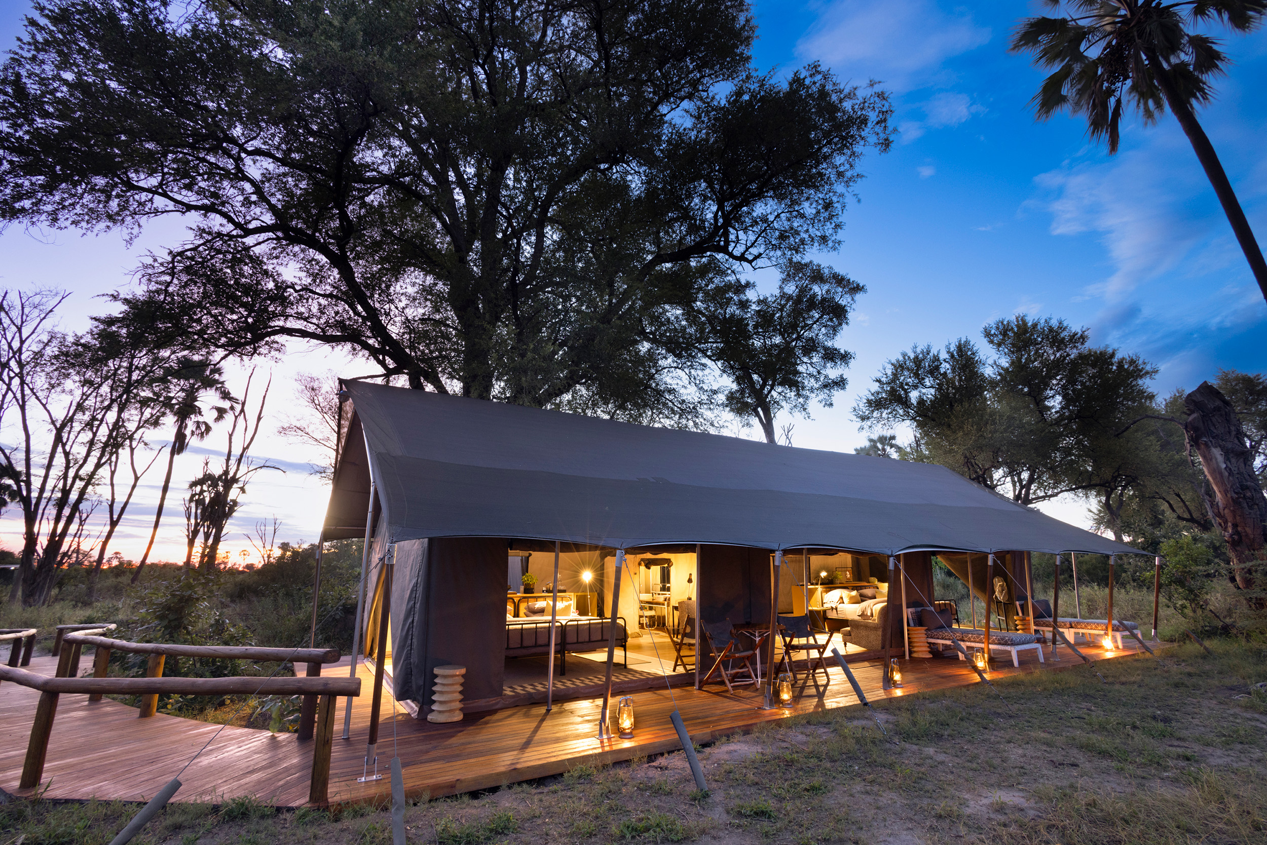 Machaba safaris botswana gomoti camp room exterior