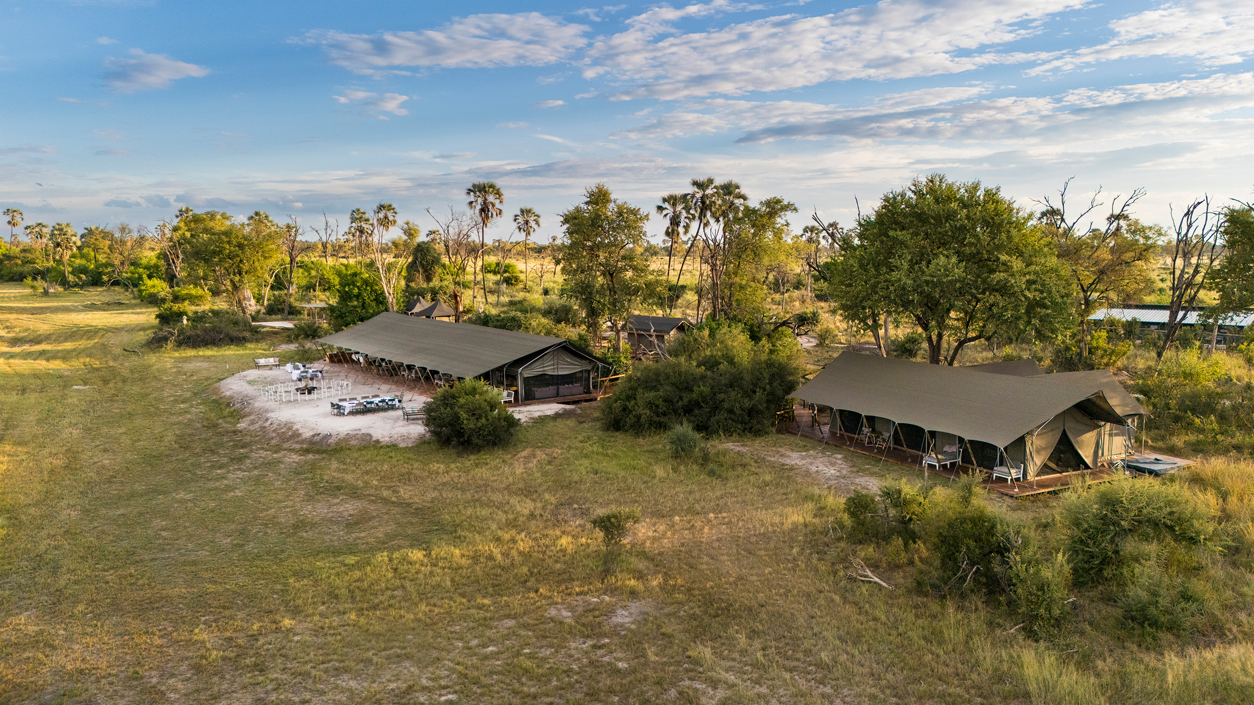 Gomoti Plains Camp en su destino