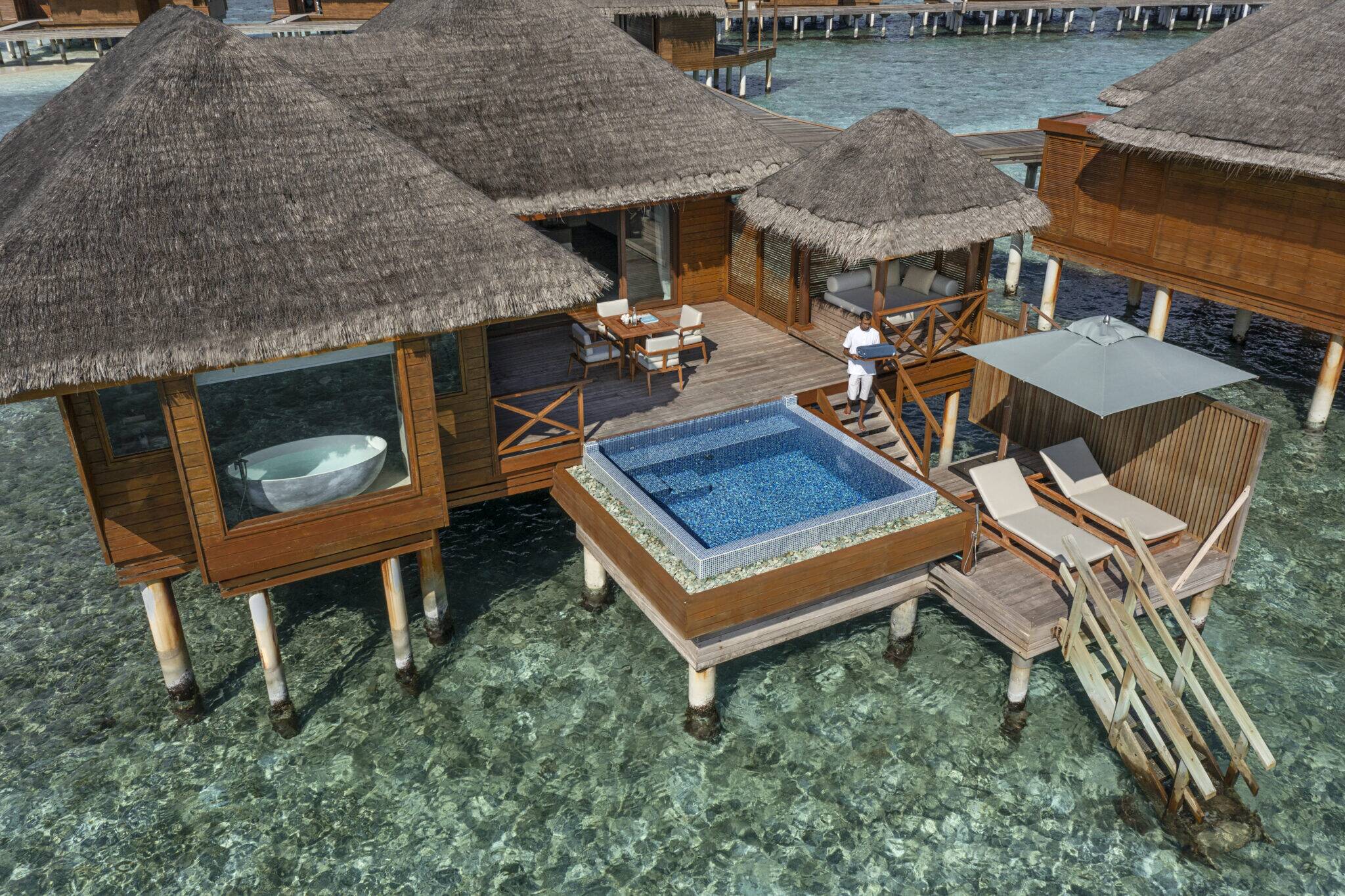 Lagoon bungalow exterior closeup
