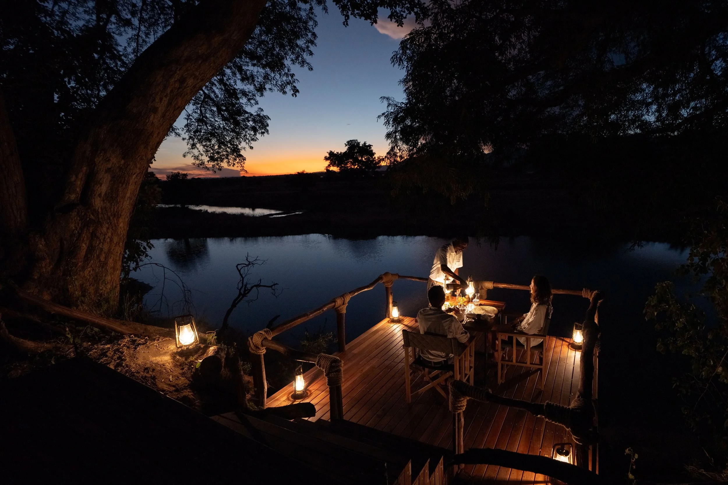 Mana Sands Main Camp en Mana Pools