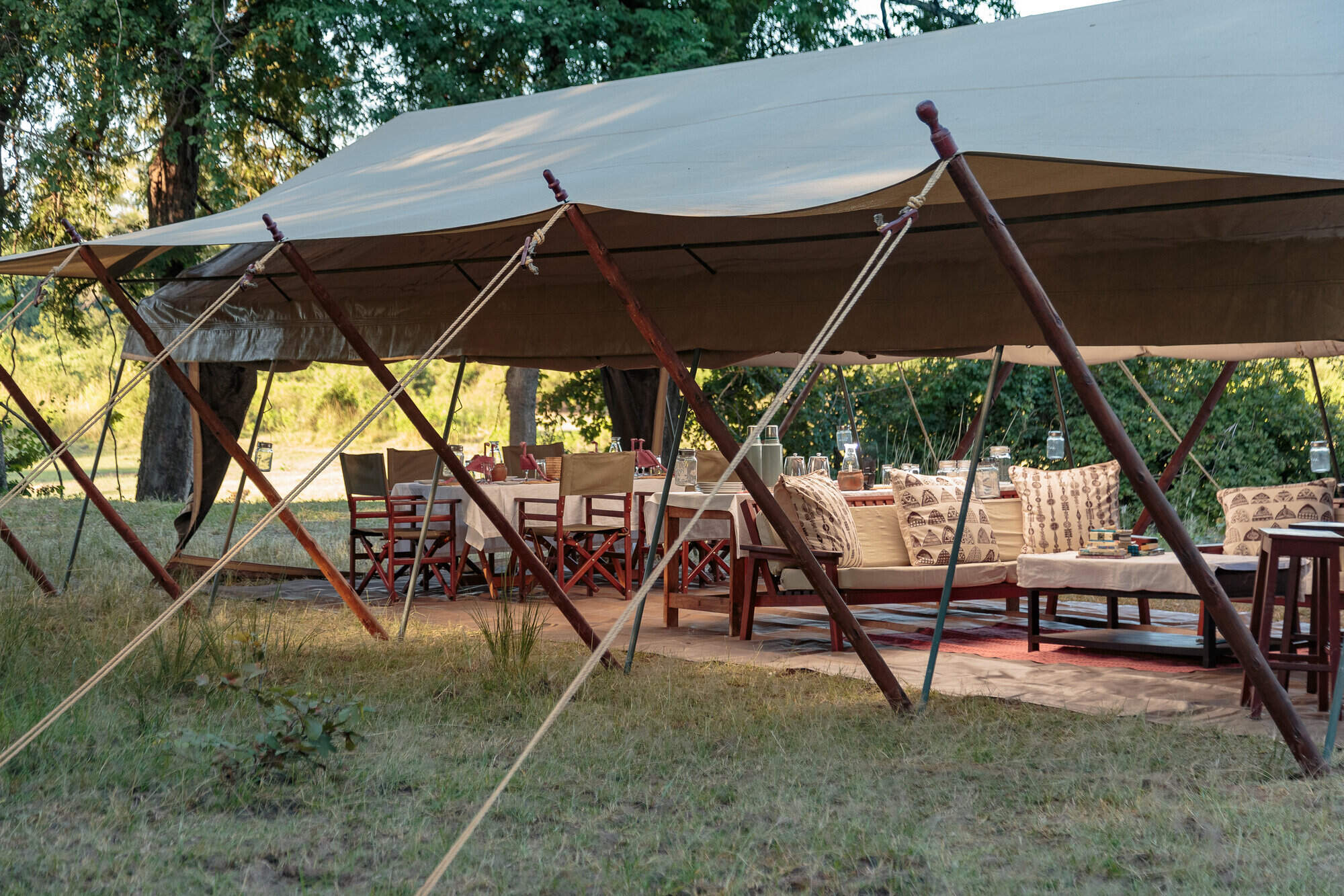 Nkonzi Camp en Luangwa Valley
