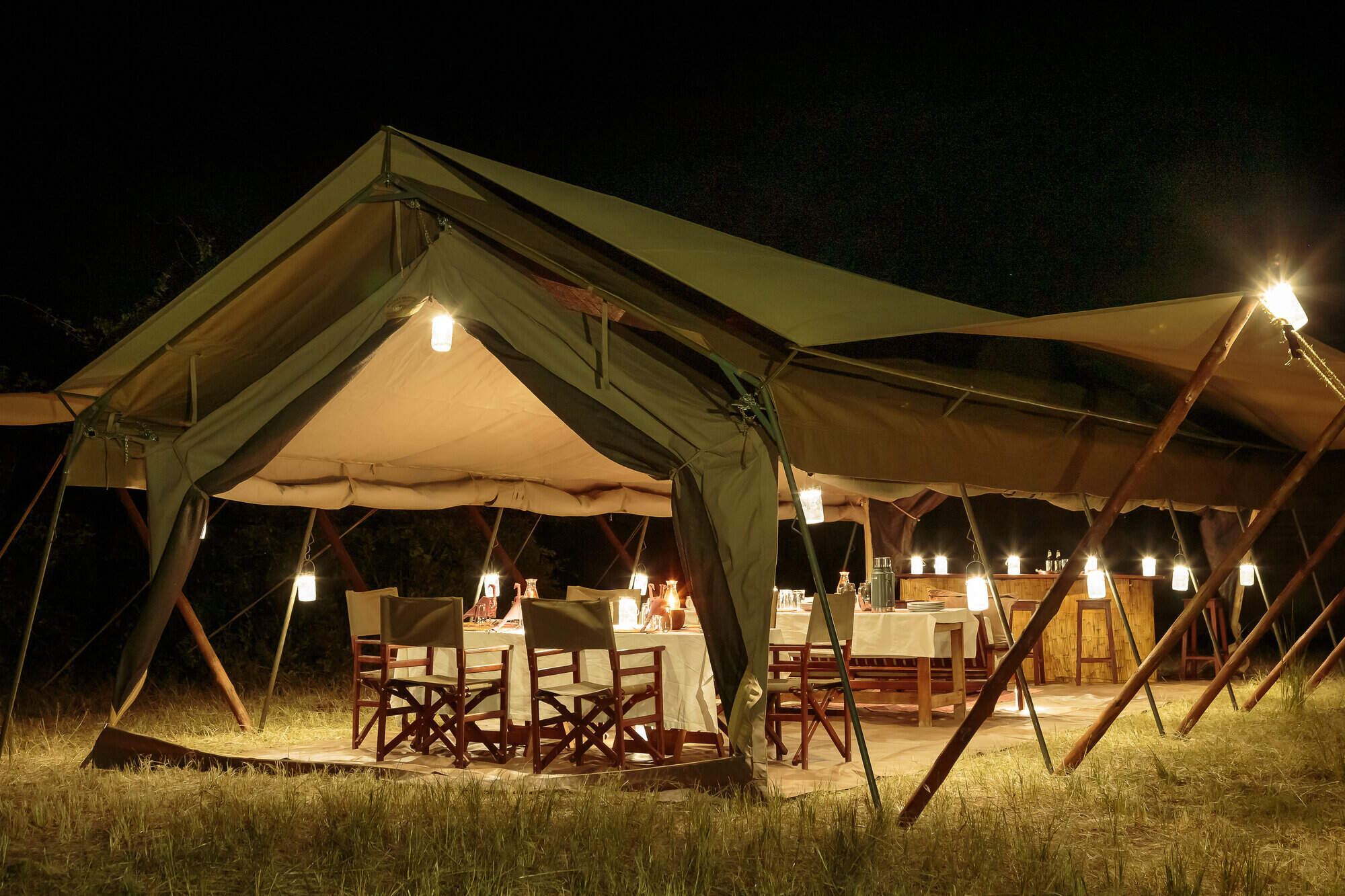 Nkonzi Camp en Luangwa Valley