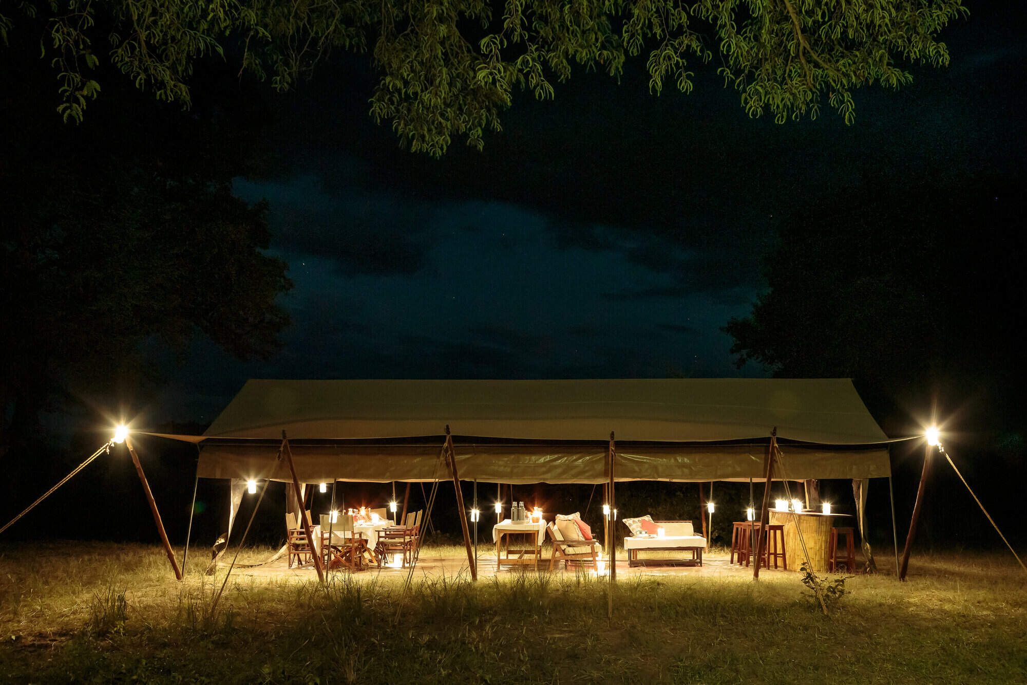 Nkonzi Camp en Luangwa Valley