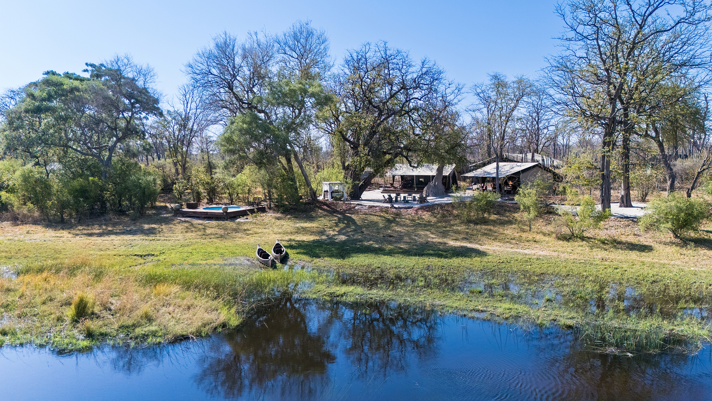 Selinda Explorers Camp en Reserva de Selinda