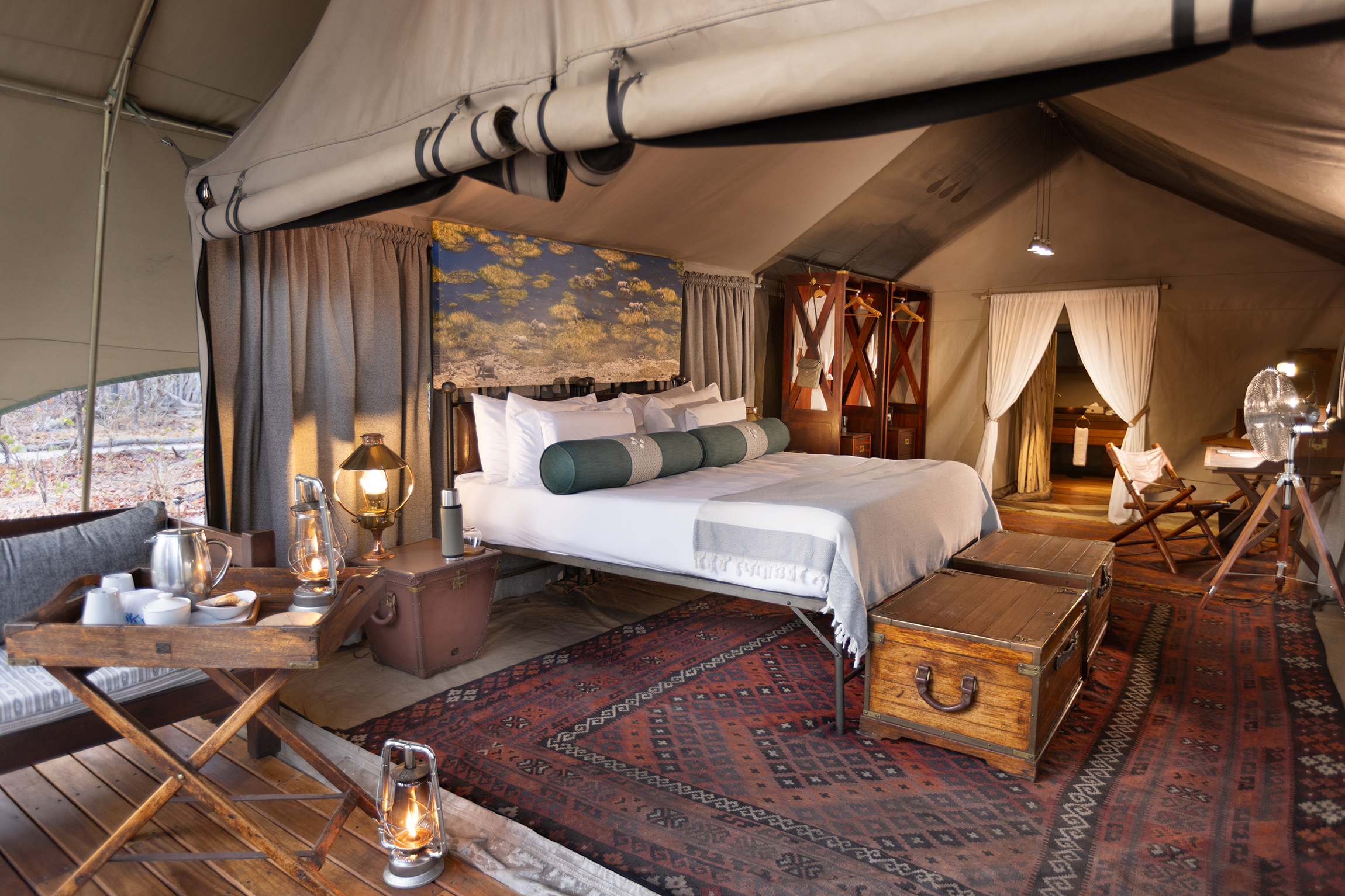 Selinda Explorers Camp en Reserva de Selinda
