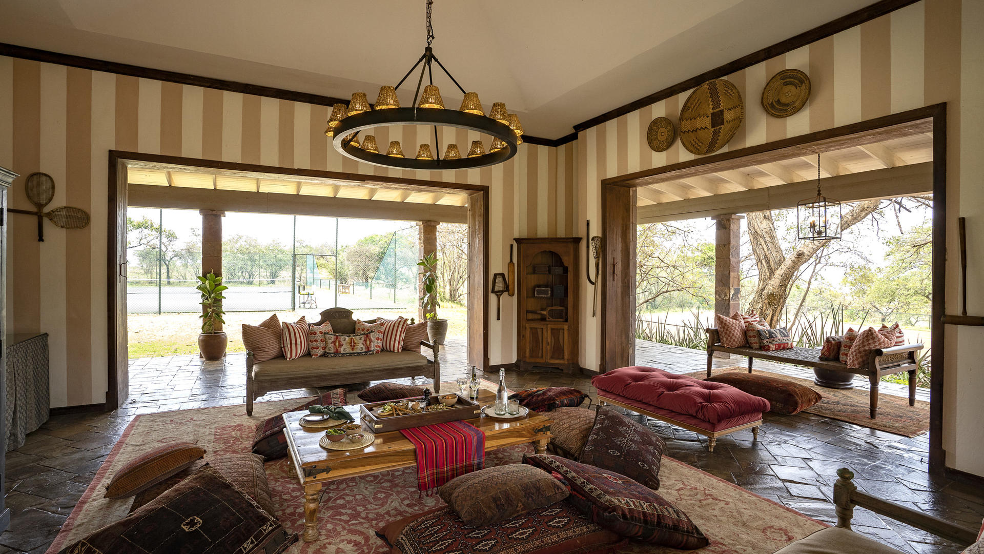 Singita sasakwa lodge lounge dining