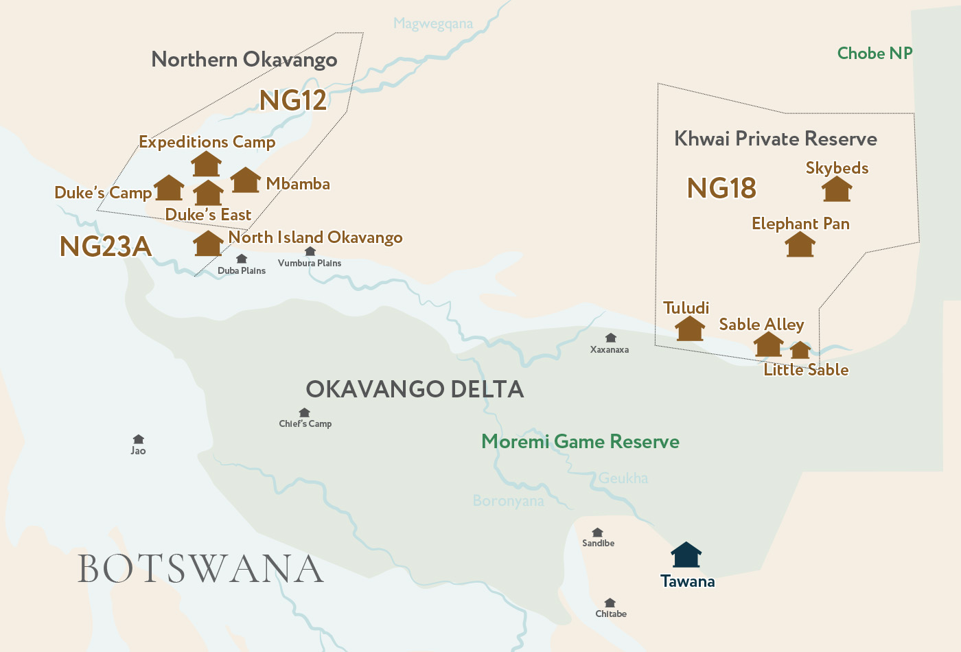 Tawana en Delta Okavango