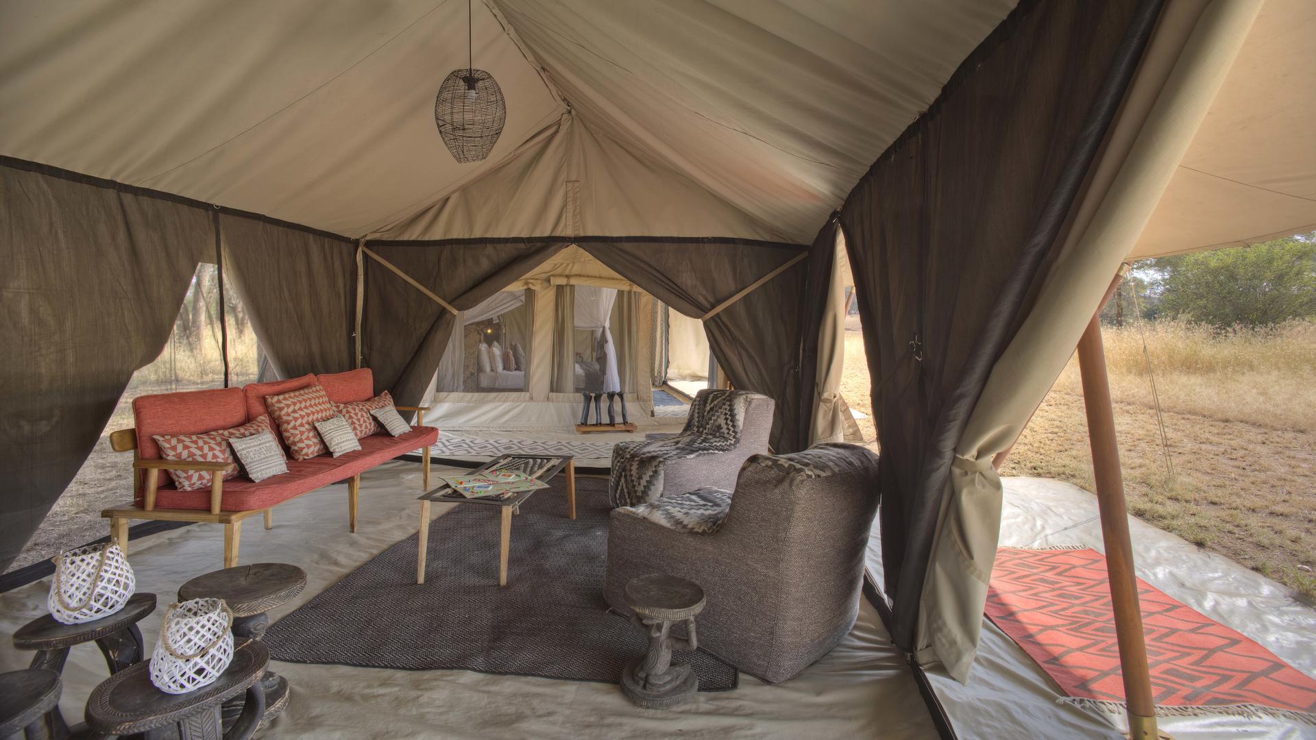 Ubuntu camp family tent lounge1