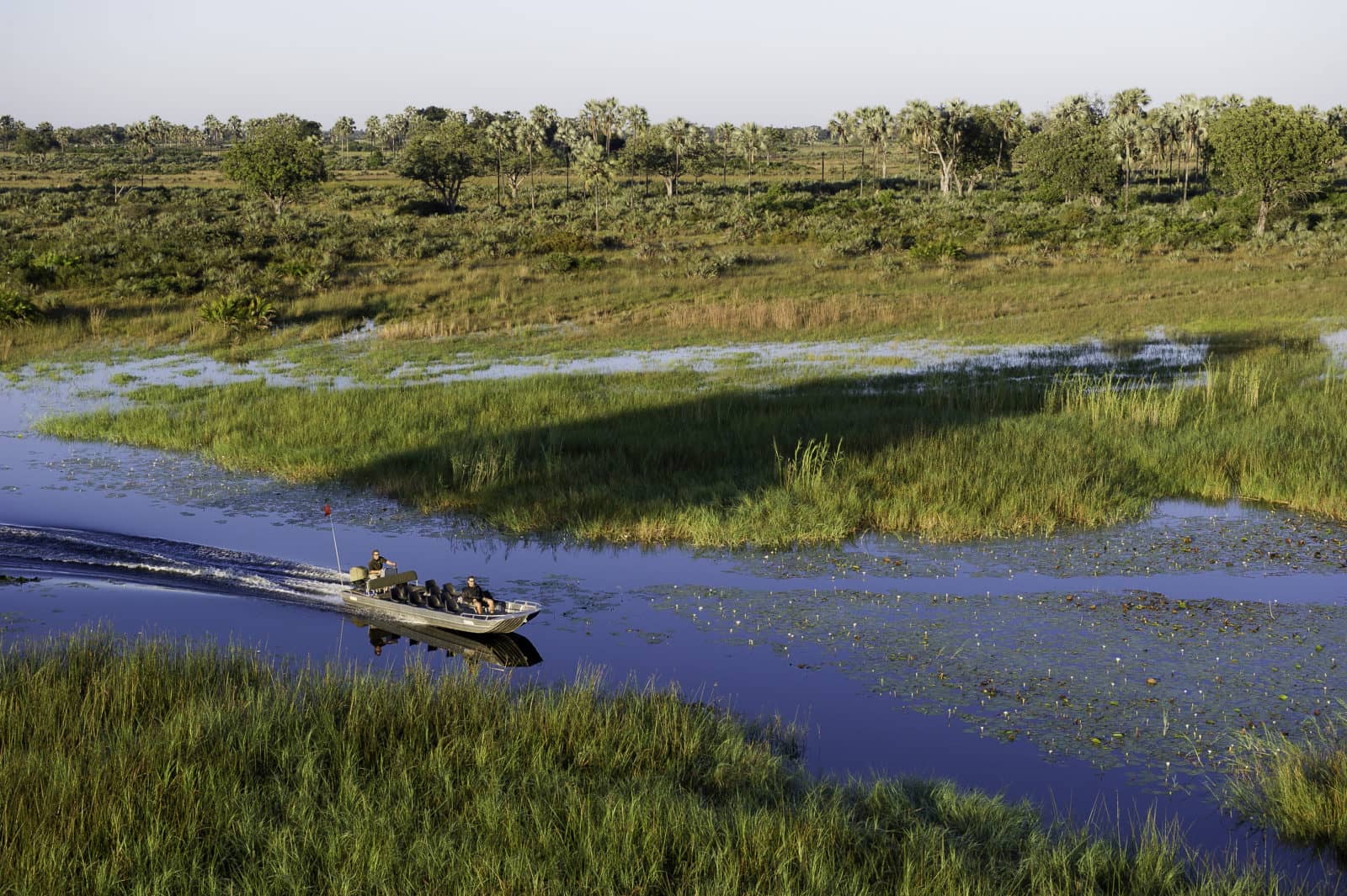 Kwetsani camp boat activity banner