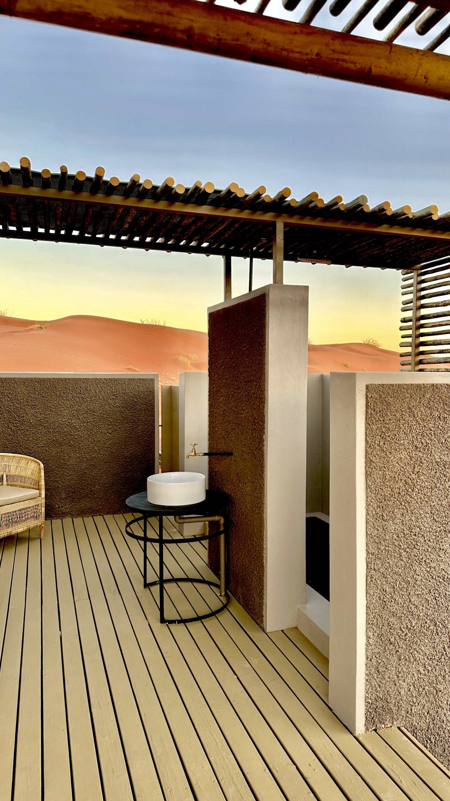 Wolwedans collection desert lodge bathroom details 1