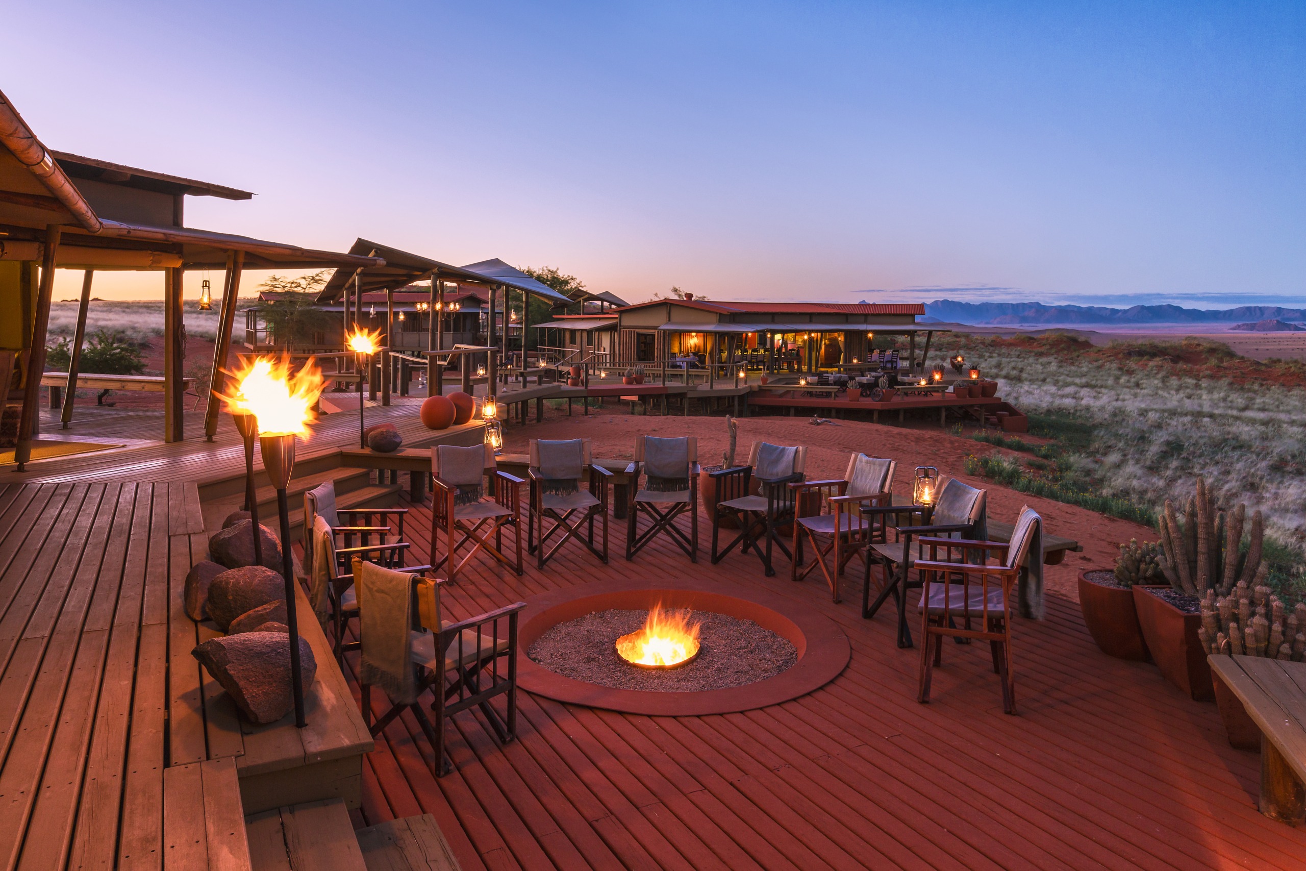 Wolwedans collection desert lodge fire pit