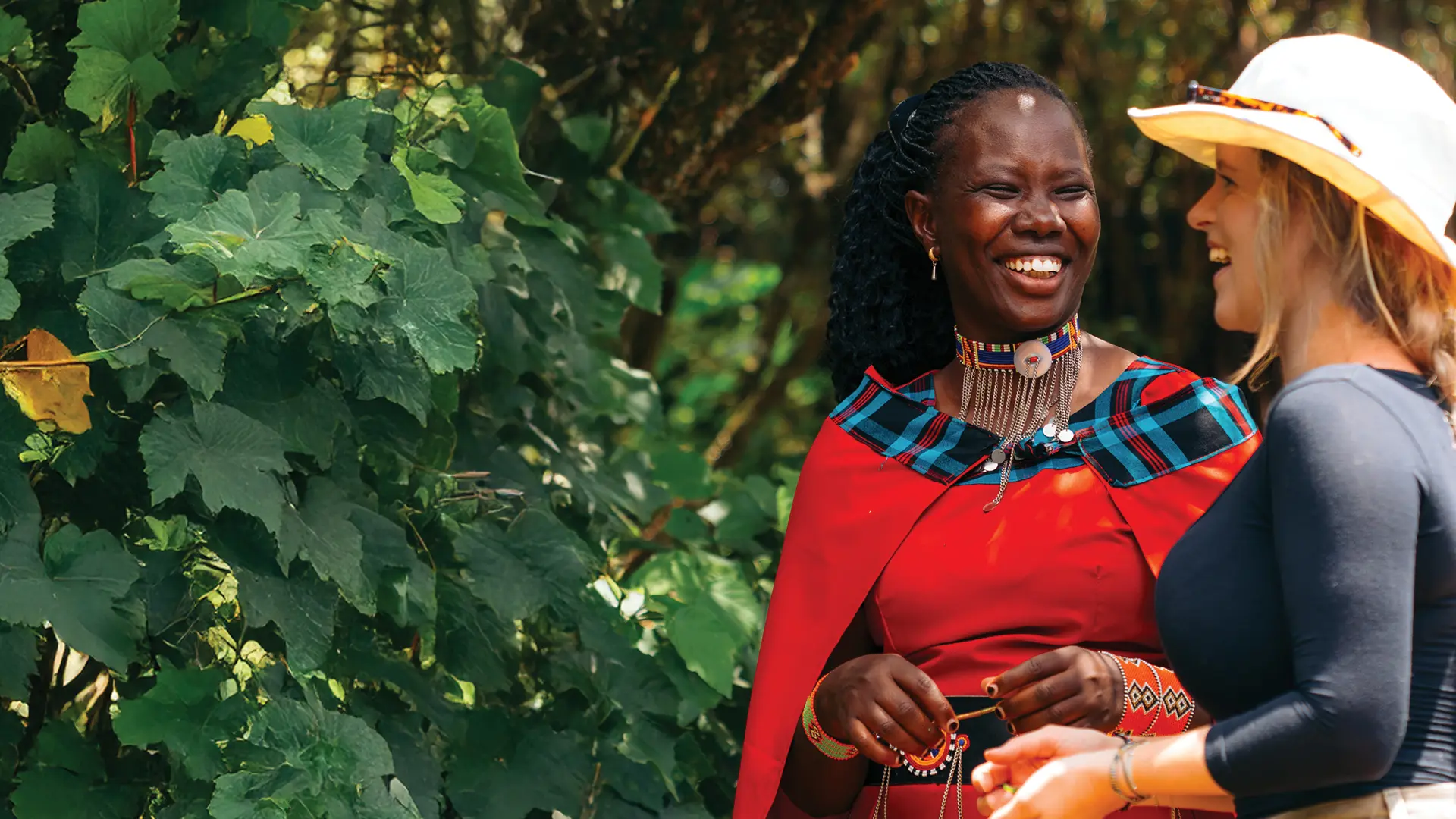 Emboo guest with a lady from the maasai mara tribe jpg