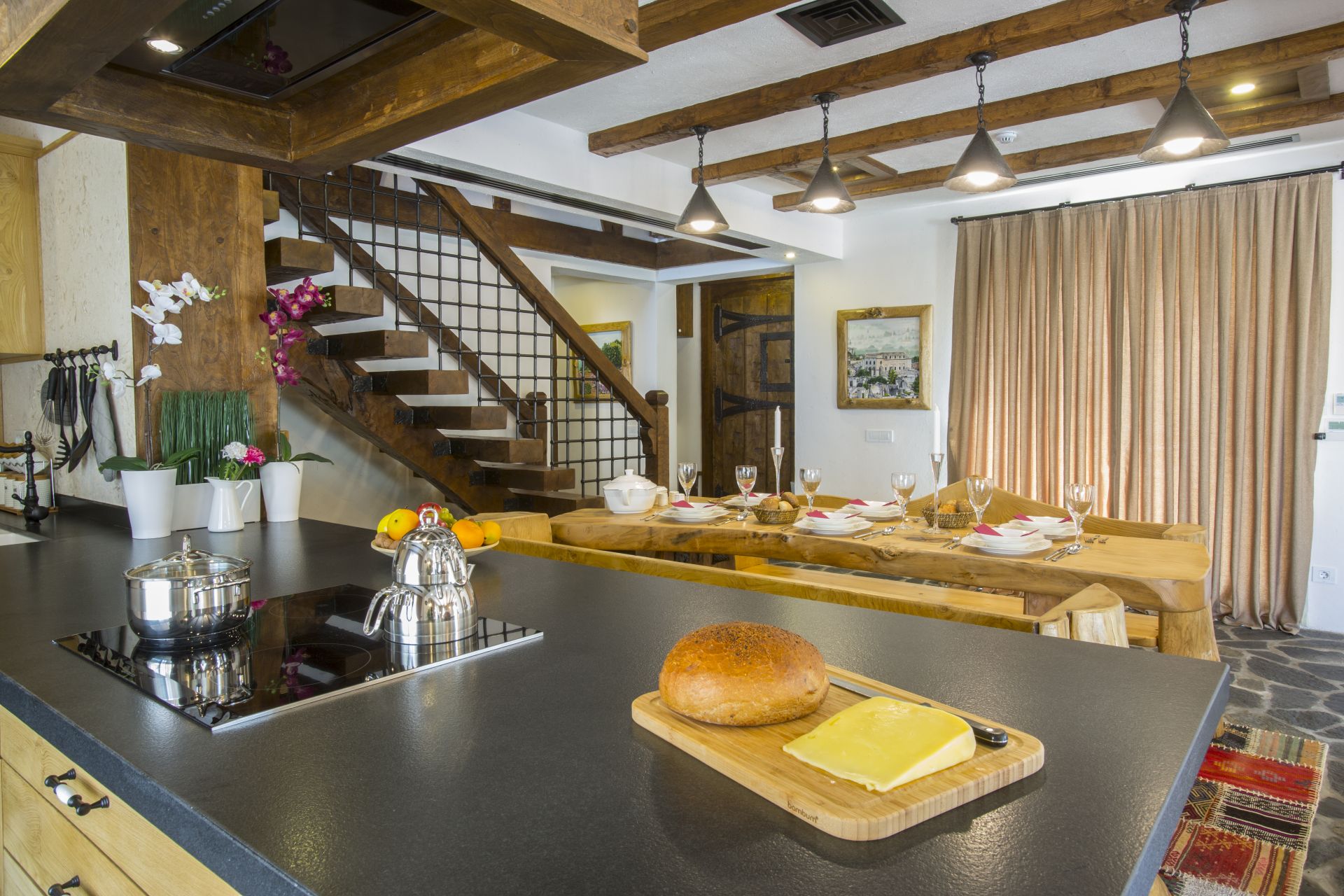 Villa elmali interior kitchen dining