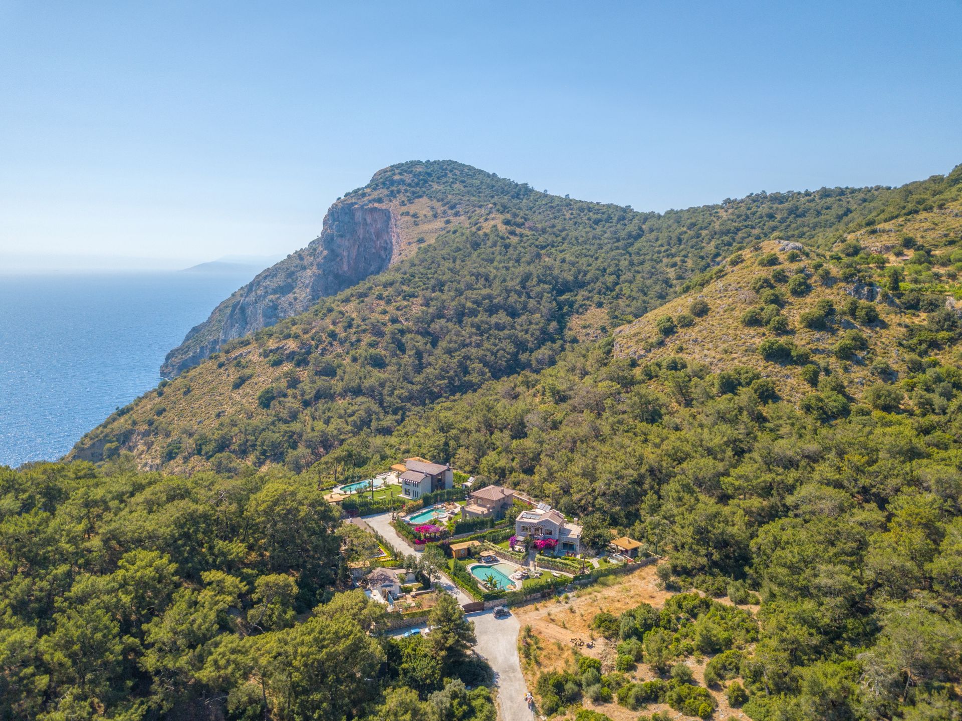 Gokce gemile peninsula estate aerial landscape