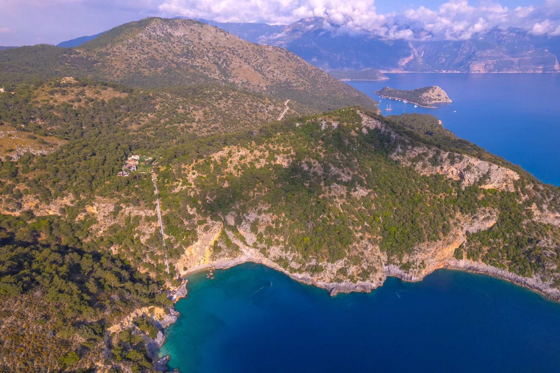 Gokce gemile travel aerial peninsula coastline