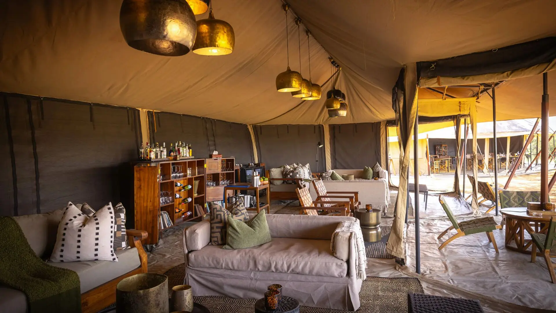Asilia africa olakira migration camp lounge area jpg