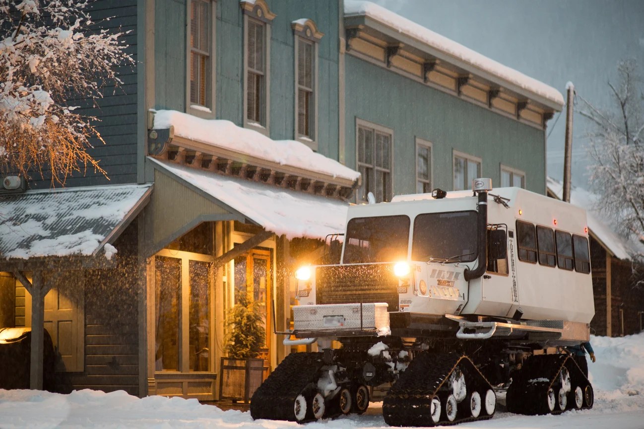 snow cat town skiing