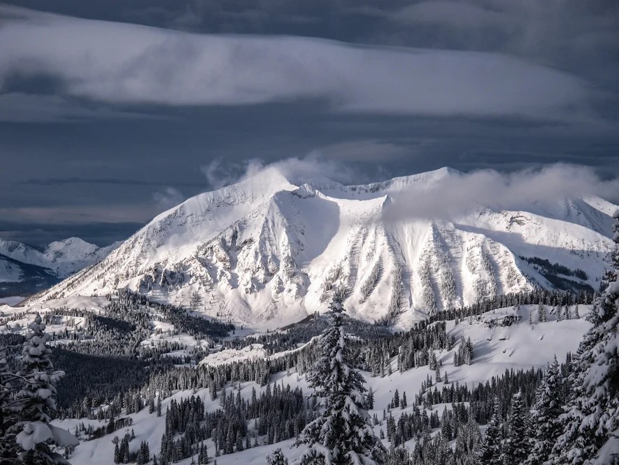snow mountain wilderness view