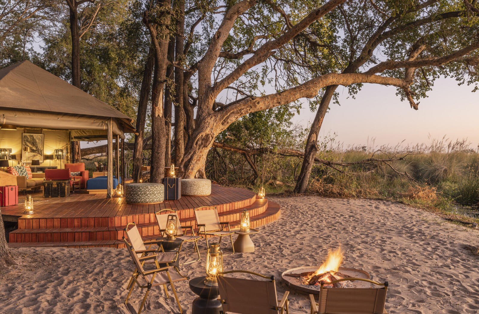 Shinde Footsteps en Delta Okavango