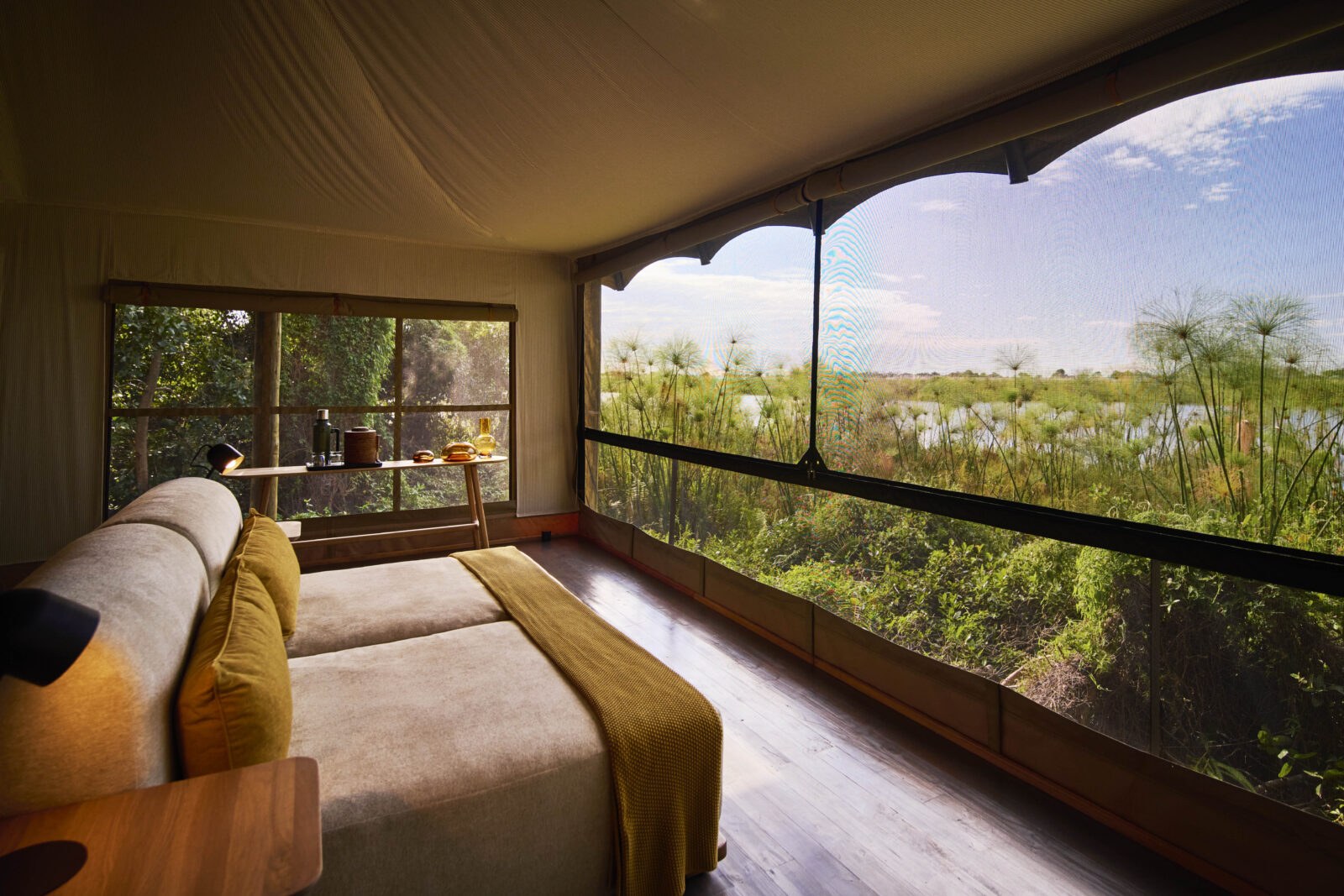 Xugana Island Lodge en Delta Okavango