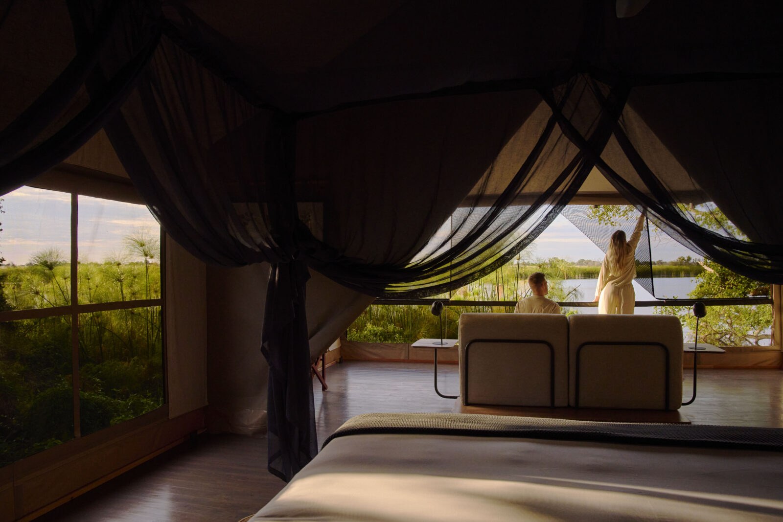 Xugana Island Lodge en Delta Okavango