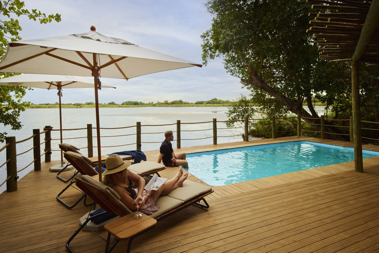 Xugana Island Lodge en Delta Okavango