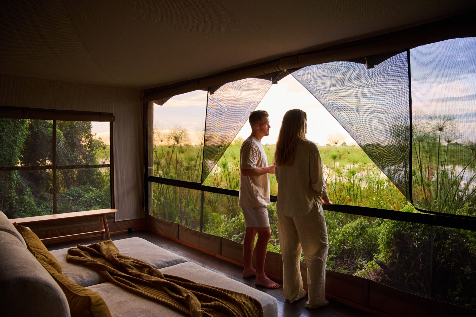 Xugana Island Lodge en Delta Okavango